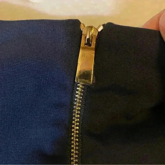 NEW VINCE CAMUTO Women's Skirt Dress Sleeveless Back Zip Navy Blue Size 4 - Picture 5 of 15